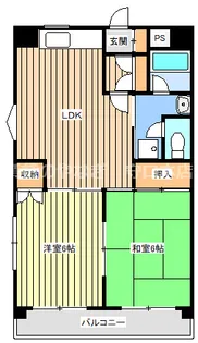 ファミーユ・一ツ橋【206号室】の間取り