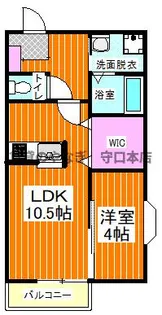 コートバローズ【201号室】の間取り
