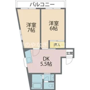 アミティハイツ太子橋【3階】の間取り
