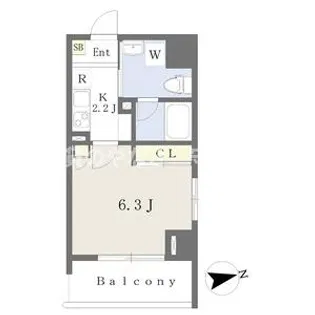TRE PACE新森【701号室】の間取り