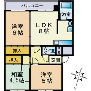 Cuble(キューブル)【301号室】の間取り