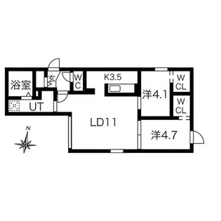 Livease kitamaruyama【2階】の間取り