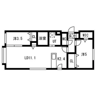 ALPHA RESIDENCE 円山北2条(アルファレジデンス円山北2条)【4階】の間取り