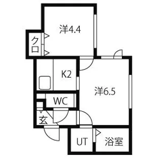 ブランノワールインセンス【4階】の間取り