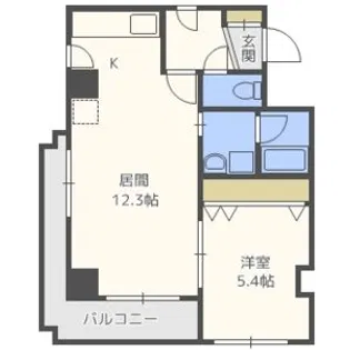 GYM壱番館【5階】の間取り