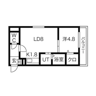 SENNA澄川(セナスミカワ)【4階】の間取り