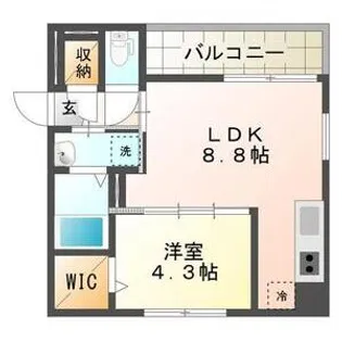 スペチアーレ大通【803号室】の間取り