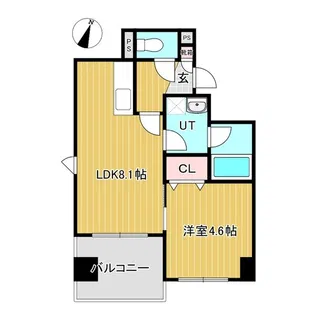 カハラコートセカンド【4階】の間取り