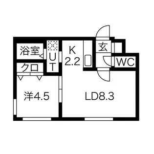 ウェリナ南郷10【301号室】の間取り