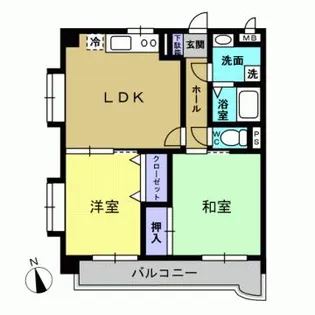 サンハイツ徳永2【301号室】の間取り