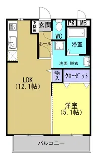 モンテピノ【301号室】の間取り