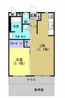 モンテピノ【103号室】の間取り