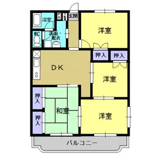 サンハイム飯田【3階】の間取り