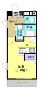 1Rの間取り画像