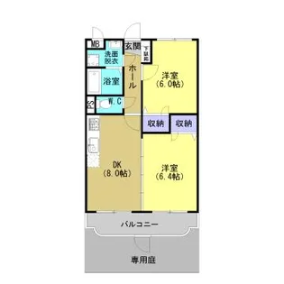 HILLS 城山【1階】の間取り