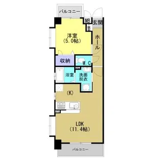 ベルメゾンS【201号室】の間取り