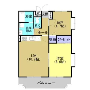 Y.M COSMOS【202号室】の間取り