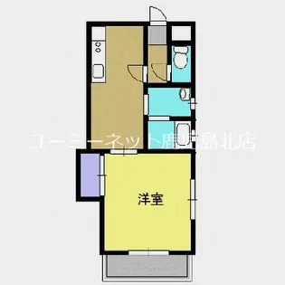 y&m武【202号室】の間取り