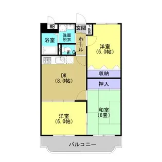 サンローゼ三島【2階】の間取り