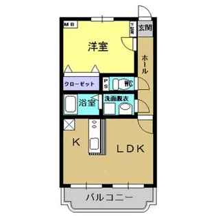 マーブルハイツ坂元B【2階】の間取り