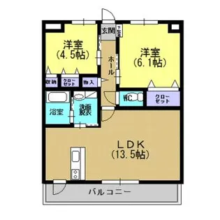 センチュリー伊敷【3階】の間取り