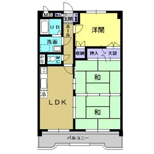 リバーサイド21【302号室】の間取り