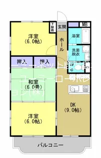 パサージュ伊敷【3階】の間取り