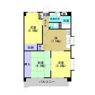 センチュリー21【506号室】の間取り