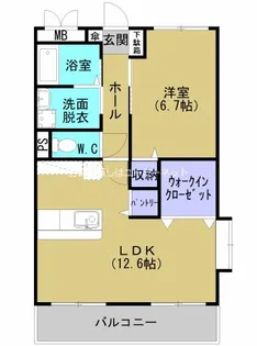 エクセルライフ宇都【302号室】の間取り