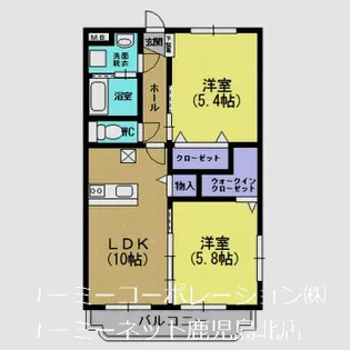 アイスビーバー【201号室】の間取り