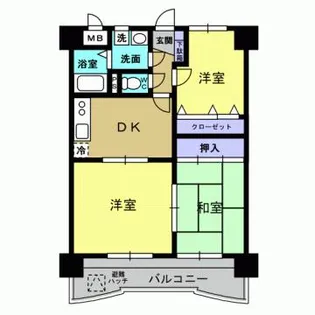 AQUA hills【303号室】の間取り