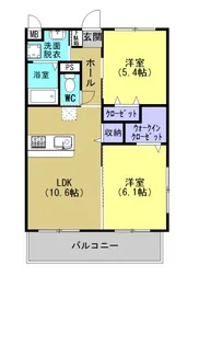 アドレ伊集院【1階】の間取り