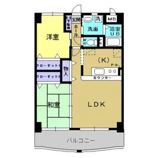 GRANDWELL【102号室】の間取り