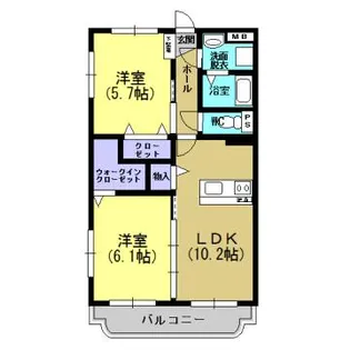 Grand Saison【306号室】の間取り