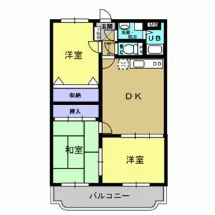 サンローゼ三島【2階】の間取り