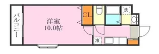 パティオス常盤【407号室】の間取り