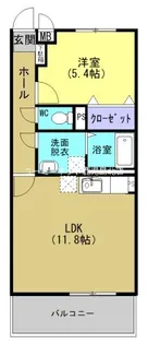 グレイス リアン【202号室】の間取り