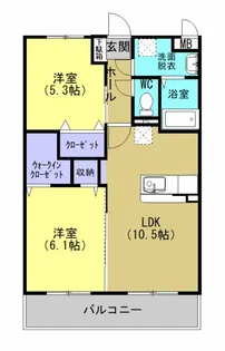 TUMUGU【302号室】の間取り