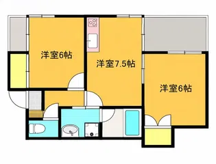 福永マンション【2階】の間取り