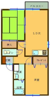 エステートM&S【202号室】の間取り