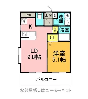 パインツリー城西【4階】の間取り