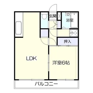 ヴィルヌーブ21【2階】の間取り