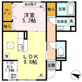 シャイン R【103号室】の間取り
