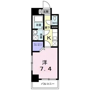 ルーカス 武之橋【2階】の間取り