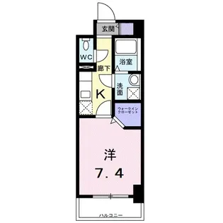 ルーカス 武之橋【4階】の間取り