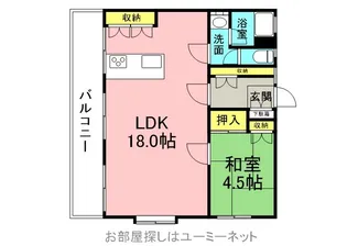 メゾン南国【4階】の間取り