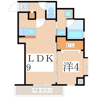 さくらヒルズきしゃば【5階】の間取り