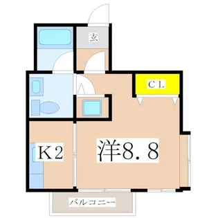 さくらヒルズきしゃば【6階】の間取り
