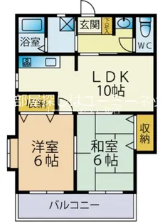 コンフォールふく【205号室】の間取り