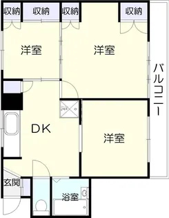サンシャイン下荒田【4階】の間取り